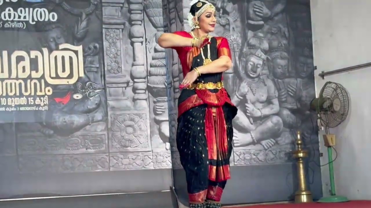 Dance performance at Mammiyoor shiva Temple in connection with MahaShivaRathri Dr P Jayasree Nambiar