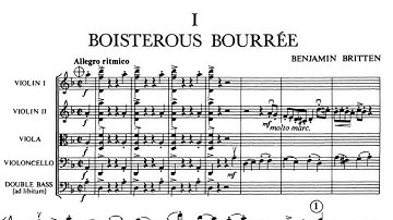 Benjamin Britten: Simple Symphony, for string orchestra, op.4 [with score]