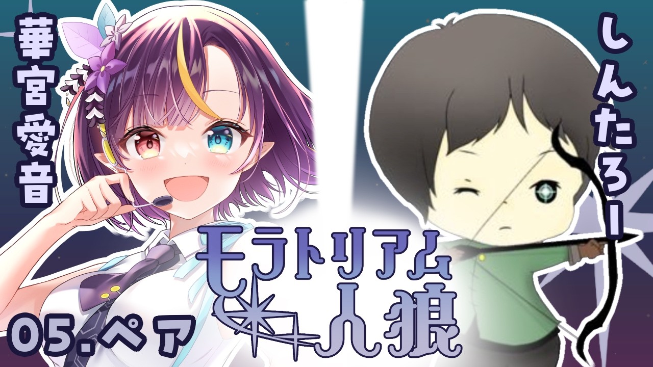 しんたろー視点】第7回モラトリアム人狼(相方:華宮愛音さん)【zoom人狼
