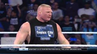 Brock Lesnar Returns to Smackdown 2\/18\/16