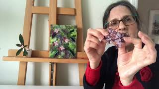 Painting with Fabric:  Plant Diary January : Daphne