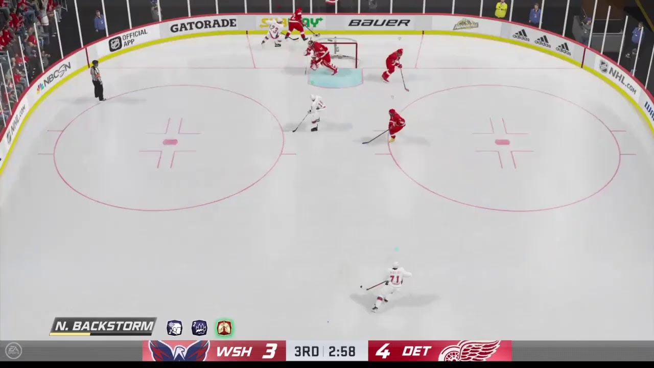 NHL 20 3S League Washington Vs Detroit YouTube