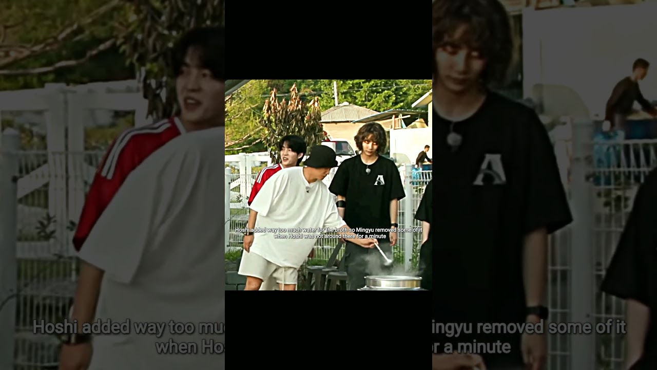 Mingyu just did it as fast as he could 😂 -  [ #hoshi #mingyu #seventeen #going_svt #goingseventeen ]