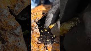 Rusty Metal Break Reveals Hidden Gold 🤯✨ #gold #satisfying #discovery #viral