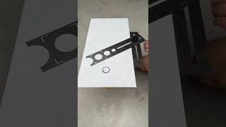 Tile Positioning & Hole Cutting Ruler 🔥 Perfect Tile Layout Made Easy! #TileTools #DIY