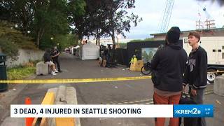 1 suspect in custody, another at large after Bite of Seattle shooting kills 3, injures 4