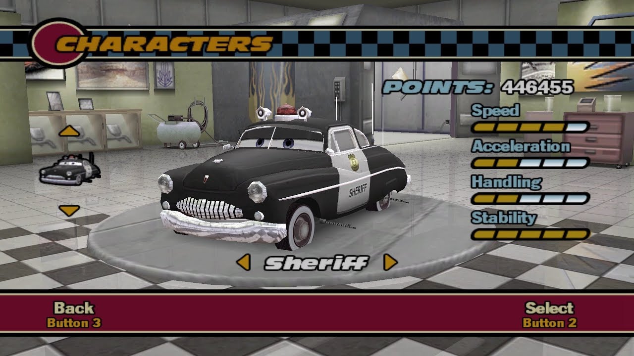 Cars The Video Game PC Sheriff Gameplay YouTube