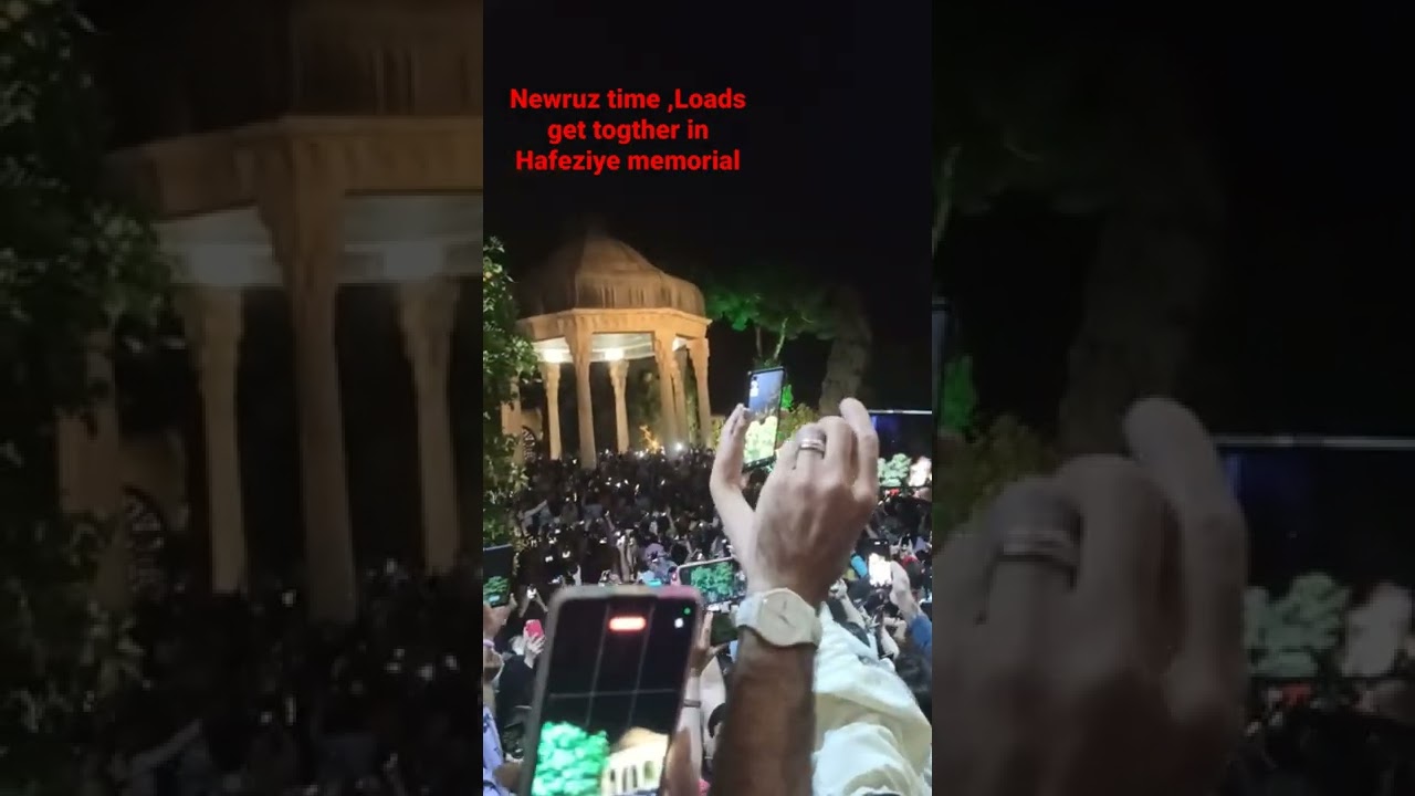 Hafiz tomb, Seconds before new year....۱۴۰۱ حافظیه