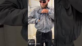 aw1986 Katharine Hamnett Faded Padded Cargo Bomber