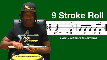 BASIC FOR DRUMMERS | 9 Stroke Roll Breakdown