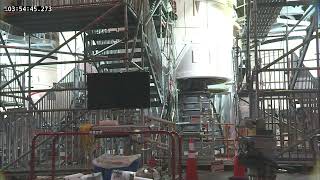 Artemis I RS-25 Engines Gimbaling Inside Vehicle Assembly Building