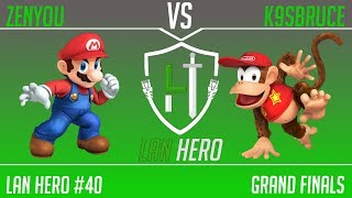 LAN Hero #40 eM Zenyou (Mario) vs MF LH K9sbruce (Diddy, Sheik) - Grand Finals