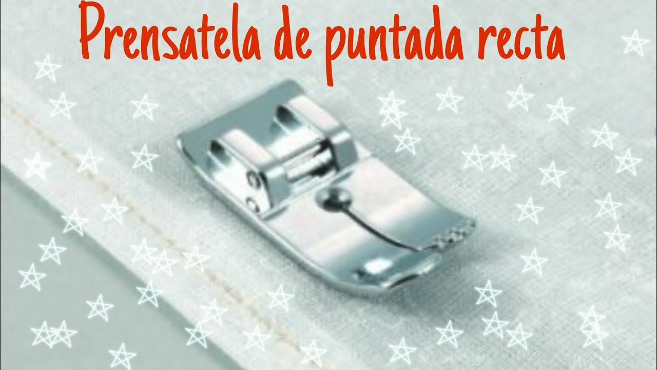 Prensatela de puntada recta