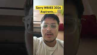🙏Sorry WBJEE 2026 Aspirants | WBJEE 2026 Maths Paper level | Expected Cut off ?
