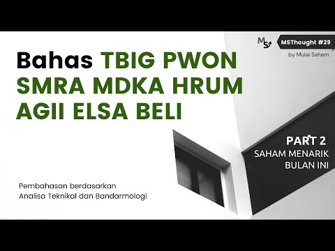 MSThought #29: Saham Menarik TBIG PWON SMRA MDKA HRUM AGII ELSA BELI Part 2 | 9 Desember 2022
