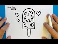 HOW TO DRAW A CUTE ICE CREAM, CUTE AND EASY,DRAW ICE CREAM, STEP BY STEP, DRAW CUTE THINGS