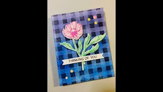 Spellbinders BetterPress Buffalo Check & With Love Flower & Stems