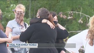Friends, family hold vigil to honor Emily Noble