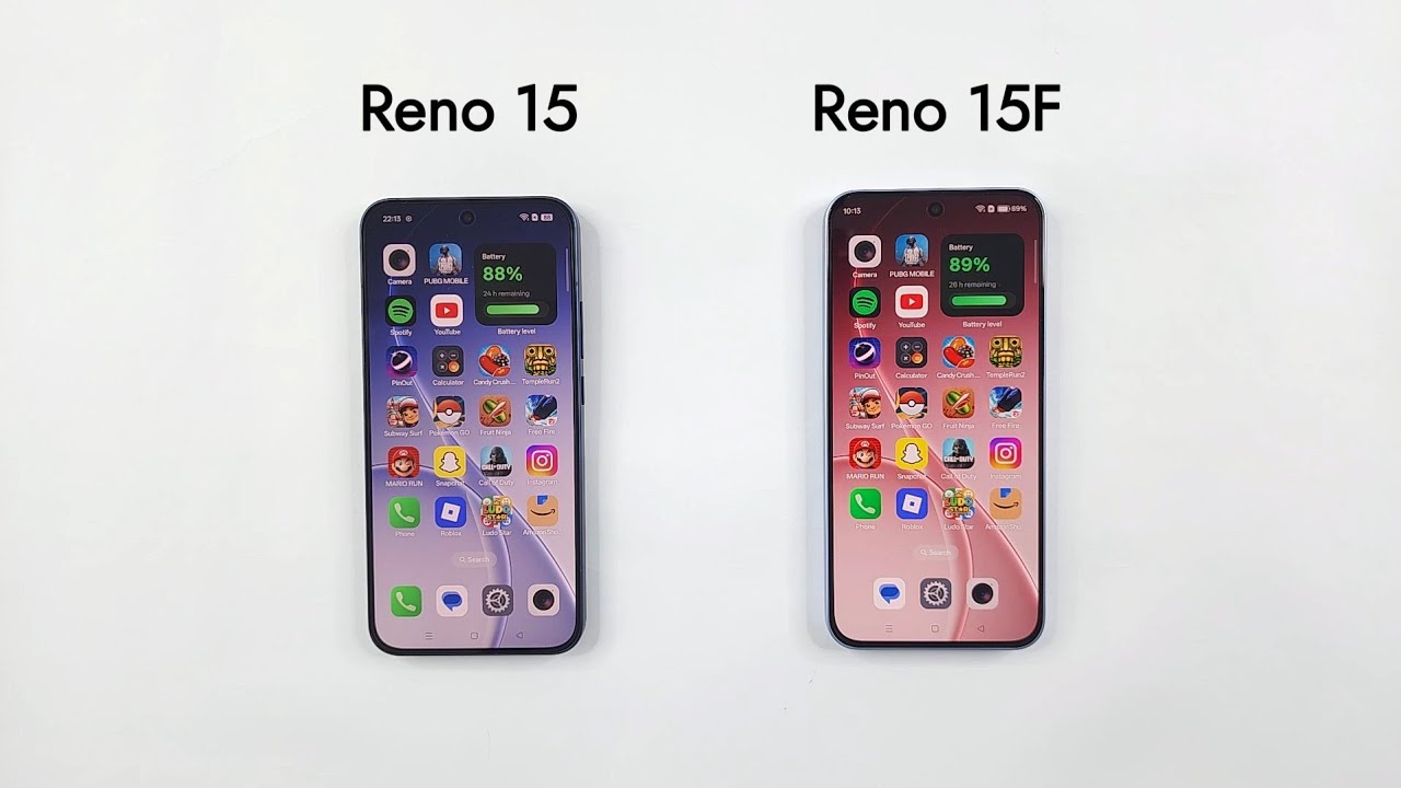 Oppo RENO 15 vs Oppo RENO 15F 5G - SPEED TEST 