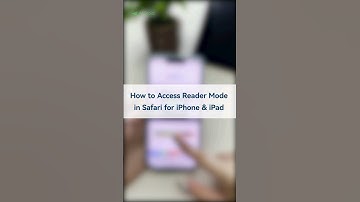 Access Reader Mode in Safari for iPhone/iPad
