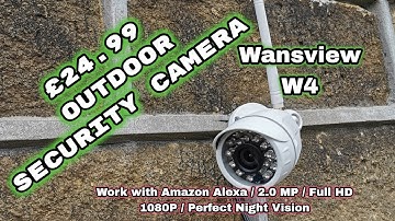 Simple Cheap Effective Wansview W4 Outdoor WiFi Night-vision HD 1080P Security camera