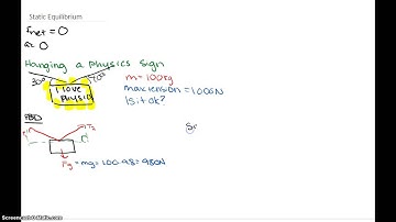 Static Equilibrium - Hanging a Sign