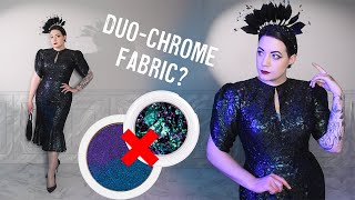 Making an Iridescent Velvet Lace Dress