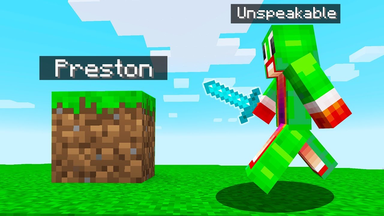 unspeakable hide and seek in minecraft