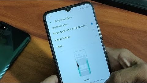 Realme C20 navigation button settings, how to hide navigation button Realme C20