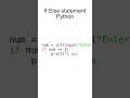 If else Statement in Python