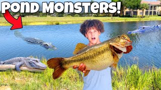 I Caught MONSTER FISH In ALLIGATOR INFESTED Waters!