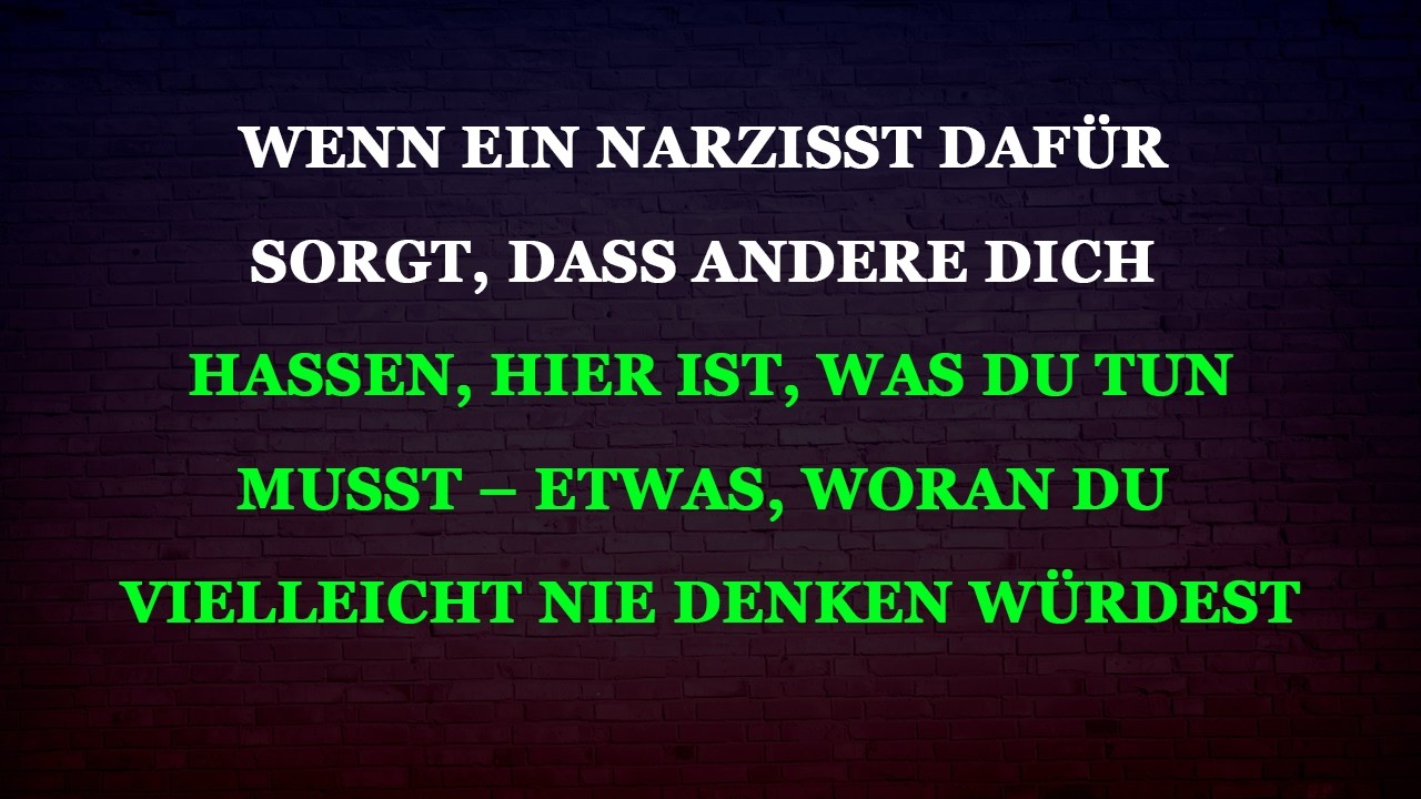 Wenn ein Narzisst Menschen gegen dich wendet – unerwartete Schritte, die wirklich helfen.
