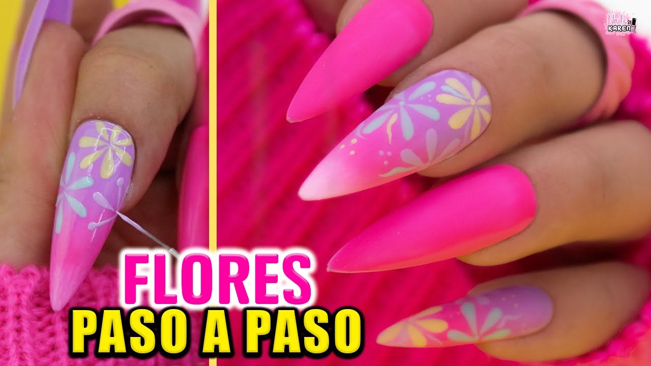 te ENSEÑO hacer FLORES 🌸 con GEL *MODA