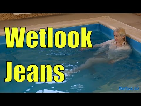 Wetlook girl Jeans | Wetlook shirt | Wetlook Pool