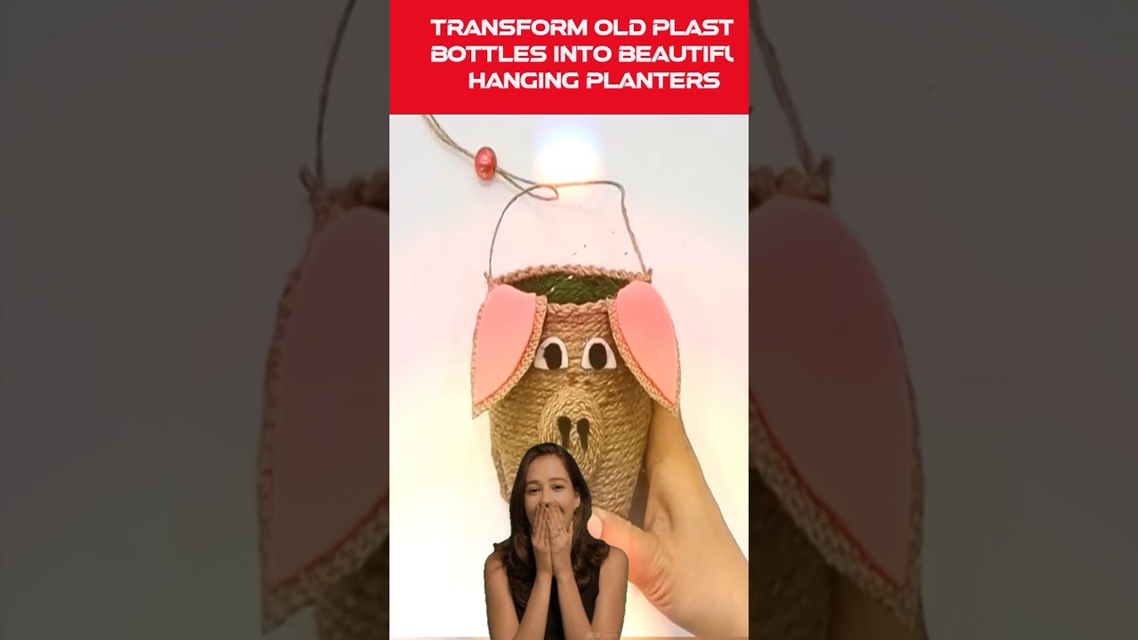 Transform Old Plastic Bottles into Beautiful Hanging Planters 