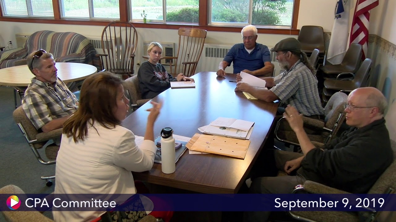 Community Preservation Act Committee September 9, 2019 YouTube