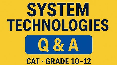 Storage & Performance of Computer Systems  Q&A  CAT Activity   By Sirantwi
