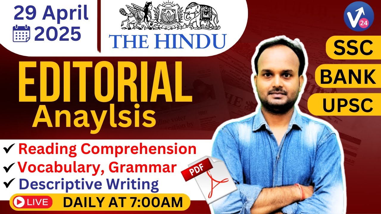The Hindu Analysis | 29th April 2025 | The Hindu NewsPaper Today With ...