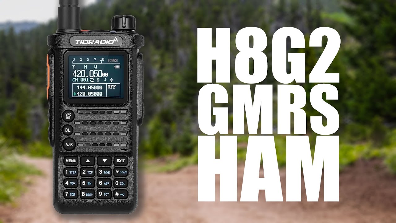 TIDRADIO TD-H8 2ND Ricetrasmettitore Portatile Multi-Banda GMRS/HAM – Programmazione Wireless