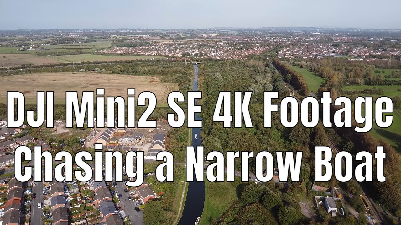 4K Drone Footage of a Sunny Autumn Flight & Chasing a Narrow Boat 