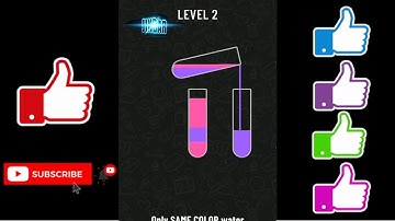 NEW GAME Water Sort Puzzle Level 1 and 2 first video