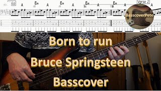 Bruce Springsteen - Born to run. Bass Cover Tabs Score (standard notation) Chords Transcription