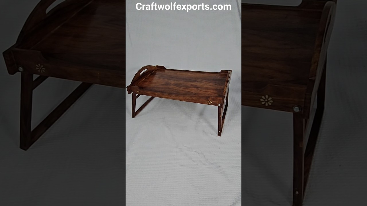 Wooden Foldable Breakfast Tray 