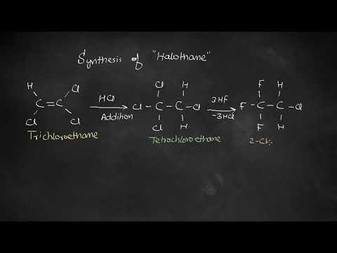 Synthesis of Halothane - Medicinal chemistry