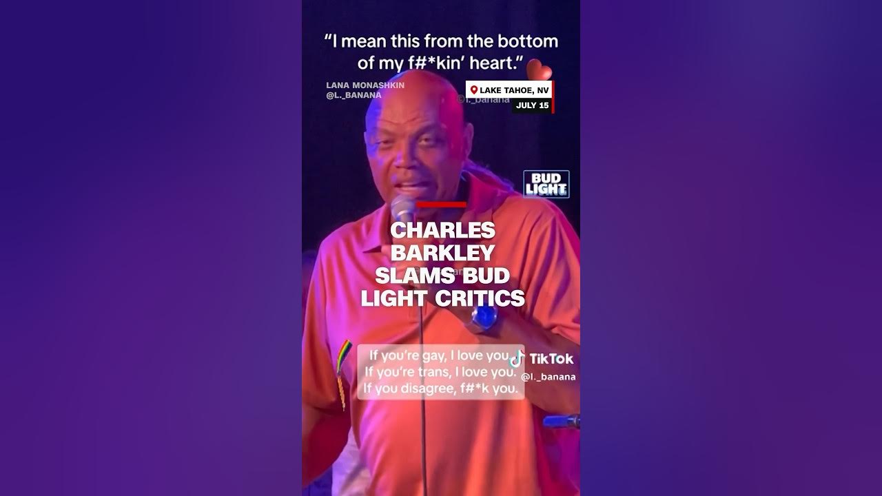 Charles Barkley slams Bud Light Critics
