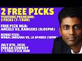MLB Picks and Predictions - Los Angeles Angels vs Texas Rangers, 7/8/26 Free Best Bets & Odds