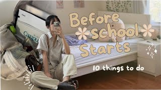 10 Things You NEED to Do Before School Starts 🎀📚 | Back to School Reset