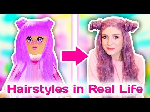 I Recreated Royale High Hairstyles In Real Life Roblox Royale High School Youtube - all roblox hairstyles