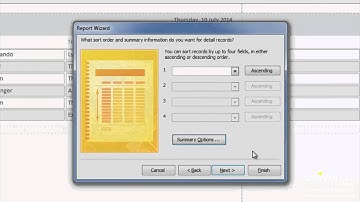 Creating and Running Reports in Microsoft Access 2013