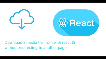 Download a media file from internet with react JS (axios) without redirecting to another page.